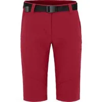 Bergson Outdoorhose HADAR Damen Wandershorts, vielseitig, pflegeleicht, Normalgrößen, dunkelrot
