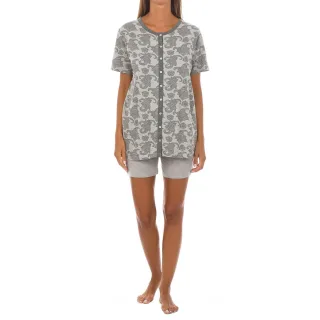 Schlafanzug kurzarm Kaschmir Fractal KL45205 woman