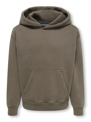 KIDS ONLY - OSJLARRY EFLOW RLX LS WASH HOODIE Tarmac - Gr. - 140