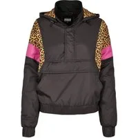 URBAN CLASSICS Outdoorjacke Ladies AOP Mixed Pull Over Jacket Überziehjacke Damen