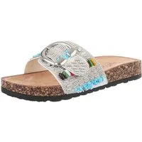 Ital-Design Komfortable Sandalen mit Schick – Ideal für den Sommer Pantolette (89322819) Flach Pantoletten in Weiß