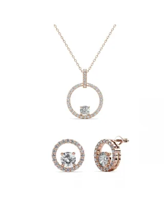 Desiree Set und Box - Rose Gold und Kristall