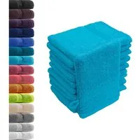 Hometex Premium Textiles Waschhandschuh in Premium Qualität 500 g/m², Feinster Frottier-Stoff 100% Baumwolle, (10er Set), weich, saugfähig, extra schwer & flauschig - TEST BILD TOP MARKE 2025