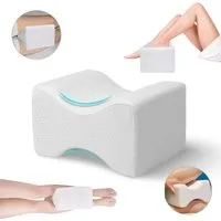 UMI Schlafkissen Orthopädisches Kniekissen Knie-Stützkissen für Seitenschläfer, Füllung: Memory-Schaum, Bezug: Polyester, Seitenschläfer, Rückenschläfer, Schwangere, Kniekissen aus Memory-Schaum-Set, 1x Kniekissen aus hochwertigem Memory-Schaum, Entl
