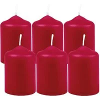 HS Candle Stumpenkerze aus Wachs (6-tlg., Dekolicht), Ø4xH6 cm Teelichtgröße, 7h Brenndauer je Kerze, Wachsmischung