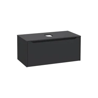 VitrA New Integra Square Waschtischunterschrank (Aufsatzwaschtisch) mit 1 Vollauszug 100 Matt,80284 80284