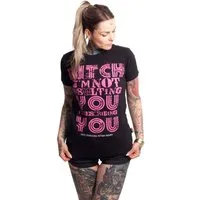 YAKUZA Rundhalsshirt Insult mit Rippbündchen