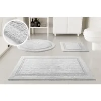 OTTO home Badematte Meellor, Höhe 20 mm, rutschhemmend beschichtet, fußbodenheizungsgeeignet, Baumwolle, rechteckig, Badteppich, getuftet, modern, Uni, antirutsch, flauschig, Baumwolle