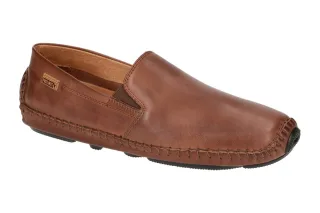 Pikolinos 09Z-5511 cuero JEREZ Herren Slipper Braun Echtleder Gummi-Sohle