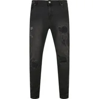 URBAN CLASSICS Bequeme Jeans Urban Classics Herren Heavy Destroyed Slim Fit Jeans (1-tlg)
