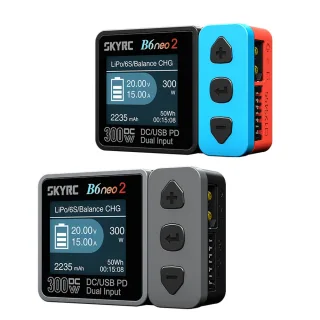 SkyRC B6neo 2 DC 300W 15A PD 1Dual input Multi-functional Smart Model Airplane Charger for 1-6cells LiPo/LiFe/LiIon/LiHV
