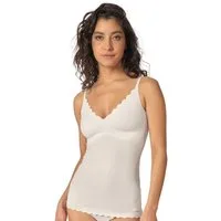 Skiny Achseltop Damen Spaghettishirt mit herausnehmbare Pads Micro (Packung, 1-St) extra flache Nähte