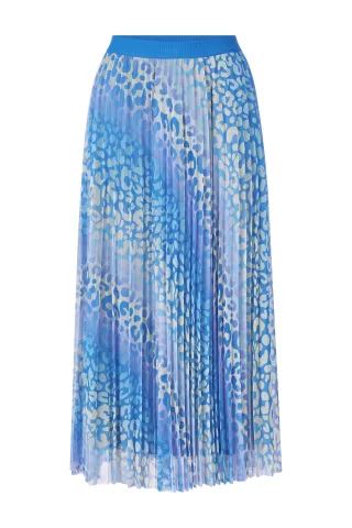 Rich & Royal - Printed Tulle Skirt palace blue - Gr. - S