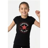 Converse T-Shirt CNVG TIMELS CHUCK PATCH TEE für Kinder, mit Rundhalsausschnitt, aus Baumwolle und Polyester
