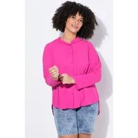 Angel of Style Hemdbluse Bluse A-Linie Krepp Kapuze