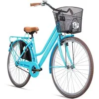 bergsteiger Cityrad Amsterdam 26, 28 Zoll Damenfahrrad, ab 150 cm, Korb, 1 Gang, V-Bremse & Rücktrittbremse