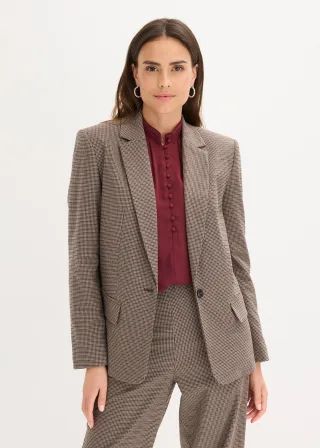bonprix karierter Blazer, braun, Gr.40, eleganter karierter Blazer