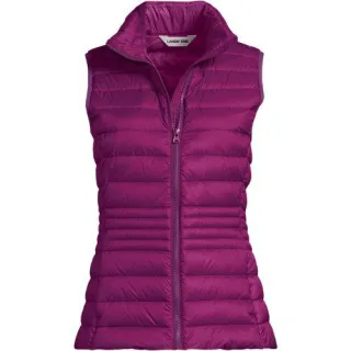 Daunenweste WANDERWEIGHT Verstaubar Ultraleicht, Damen,  Pink, Nylon, by Lands' End