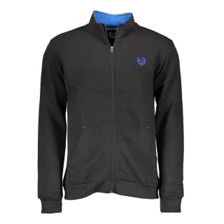 Gianmarco Venturi Schwarzes Polyestermänner Sweatshirt