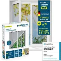 Hoberg Insektenschutz-Fensterrahmen Fliegengitter Moskitonetz inkl. Pollenschutz 150x130cm, (1-St), Fliegennetz, individuell zuschneidbar