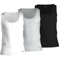 BOSS Unterhemd Pure Cotton (Packung, 3-St., 3er-Pack) Tank Top Achselhemd Regular Fit reine Baumwolle Dreierpack