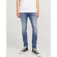 Jack & Jones Slim-fit-Jeans JJIGLENN – Jeans mit Stretch, niedriger Leibhöhe und Taschen Baumwollmischung, slim fit