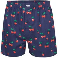 HAPPY SHORTS Boxershorts Happy Shorts Herren american Boxer Boxershorts Shorts Webboxer Valentin Herzen - Cherry Hearts (1-St)