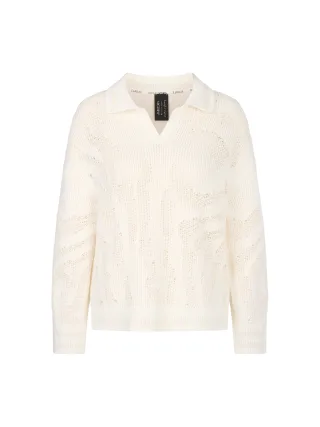Marc Cain Sports - V-Pullover Knitted in Germany smoke - Gr. - 40