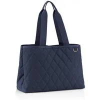 REISENTHEL® Tragetasche CLASSIC SHOPPER L, Dunkelblau, Goldgelb, 12 Liter
