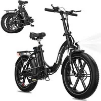 EVERCROSS TECH E-Bike EK6 Faltbares Elektrofahrrad mit 7 Gang Getriebe, 48V 13AH Akku, 7 Gang, Heckmotor, Kettenschaltung, 250W Motor Elektrofahrräder für Damen und Herren