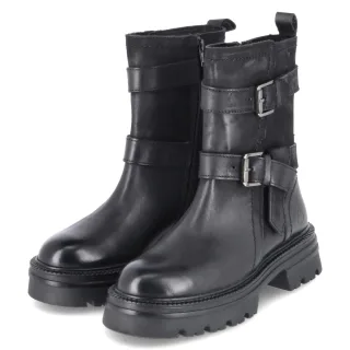 Bullboxer Biker Boots - Gr. 39 - Schwarz - Leder