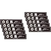 OCB Feinpapier 10 x 32 premium slim Zigarettenpapier Long Papers Blättchen, inkl. 1x Transporthülle (Jointhülle)