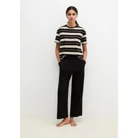Marc O'Polo Pyjama Mix N Match Cotton (2 tlg) mit kurzem Arm, Hose mit Gummizug, Rundhalsausschnitt