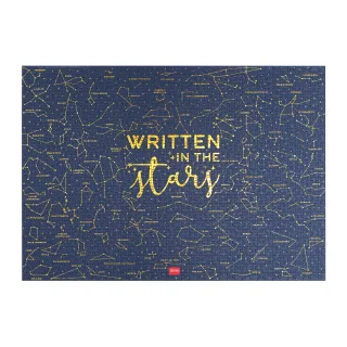 Legami-Puzzle mit 1000 Teilen mit Anleitungsposter und Stoffumschlag Brettspiel in plastifizierter Pappe und Stoff Stars Thema 68 x 48 cm