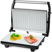 Esperanza Kontaktgrill Kontaktgrill Standgrill Tischgrill aus Metall, 750,00 W, automatische Temperaturregelung & antihaftbeschichteten Platten