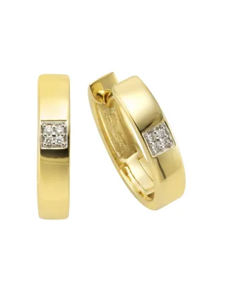 Orolino Ohrringe Gold 585 mit 6 Brillanten zus. 0,03ct.