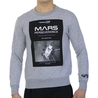 MARS03S Herren Sweatshirt mit langen Ärmeln und rundem Kragen