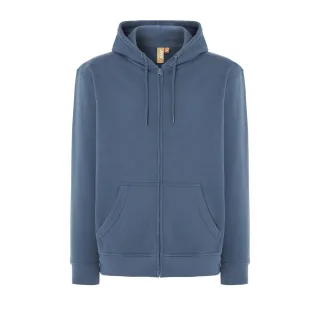 JHK - "Fuji" Hoodie mit durchgehendem Reißverschluss für Herren/Damen Unisex (Stahlblau)