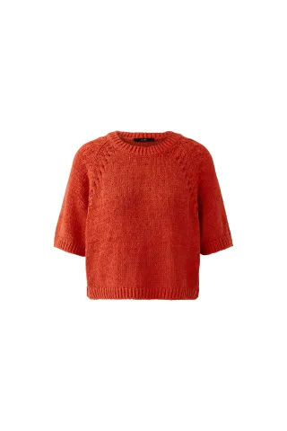 Oui - Pullover burnt tangarine - Gr. - 40