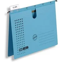 ELBA Hefter Hängehefter chic A4 230g/qm Karton (RC) blau VE=5 Stück