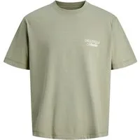 Jack & Jones PlusSize Kurzarmshirt JORNORREBRO TYPO TEE SS CREW NECK PLS Baumwolle, regular fit