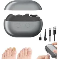 Toomoke Nagelknipser Elektrische Nagelknipser, 2 in 1 Polieren Automatisch, Mit Led-Licht, Stille Nagelknipser Elektrisch für Babys Erwachsene Senioren
