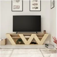 Decortie TV-Schrank Ralla Lowboard Fernsehschrank 65 Zoll, 158 x 30 x 40 cm, V-Beine
