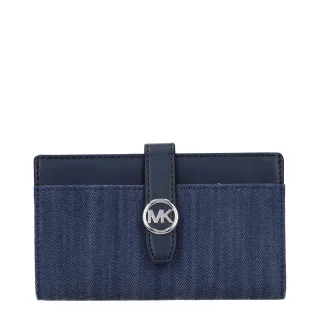 Michael Kors Blaue Stoffbörse