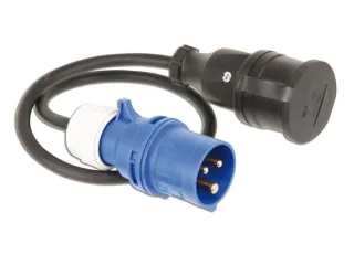PCE CEE-Adapterkabel CEE/Steckdose, 0,8 m, IP44