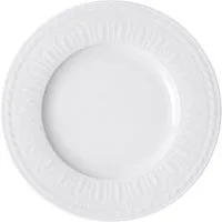 Villeroy & Boch Speiseteller Speiseteller 27 cm Cellini weiß, Speiseteller, Essteller, Flachteller, Premium Porcelain, weiß