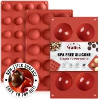LuxusKollektion Schokoladenform Halbkugel Silikonformen Schokoladenformen 3er Set Dome Mousse Backform