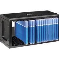 Hama CD-Hülle CD-Rack 20, Schwarz CD-/DVD-/Blu-ray-Archivierung