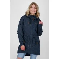 Alife & Kickin Parka CHARLOTTE AK COAT CS Longjacket, Mantel Mit praktischem 2-Wege-Reißverschluss und Kordelzug an der Taille