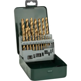 Bosch Metallbohrer-Set HSS-TiN, 19-teilig, 1 - 10 mm, Metallkassette - 2607019437
